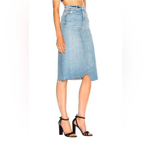 Mother The straight a step midi fray skirt - Picture 5 of 16
